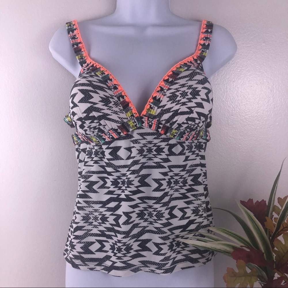 Hula Honey Good Vibes Push-up Tankini
